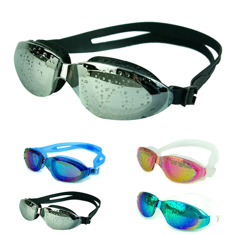 

Очки для плавания для взрослых, водные виды спорта, регулируемые, многоразовые, анти-туман, защита от УФ лучей, плавательные очки, очки