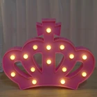 Новый светодиодный 3d-светильник в виде шатра с короной, 15 светодиодов, работающий от батареи ночсветильник для праздничной модели, спальни, детской комнаты, светильник вечерние, клуба