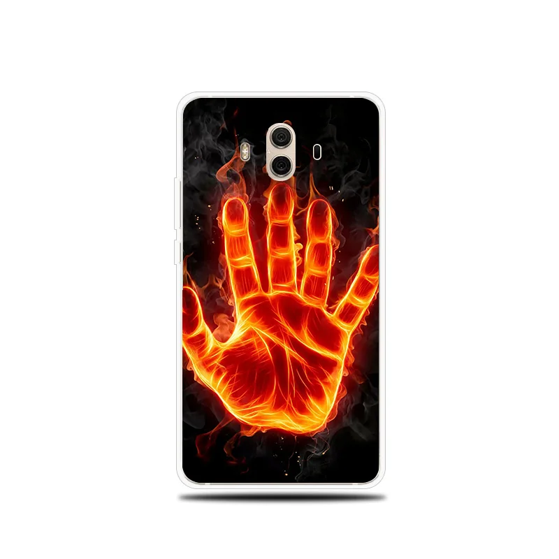 Flame Fire Patterned Silicone Phone Case For Huawei Mate 8 9 10 Lite Pro Cover Soft Shell for 20 |