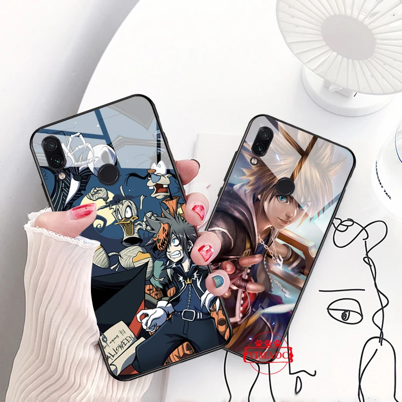 YIMAOC Kingdom Hearts DIY роскошный стеклянный чехол для Xiaomi Redmi 4x 6A note 5 6 7 Pro mi 8 9 Lite A1 A2 F1 |