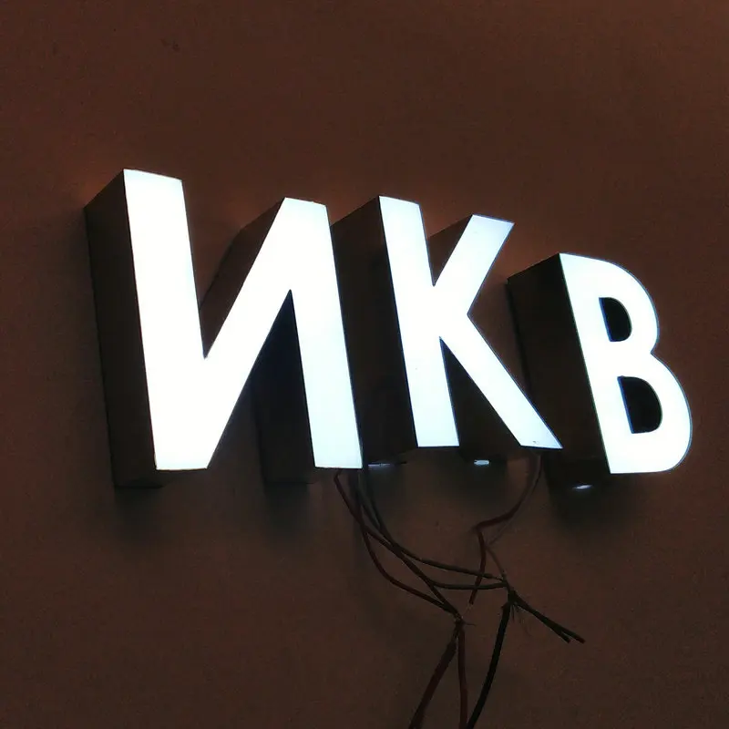 

Outdoor 3D Epoxy resin Led lighted sign illuminated channel letters