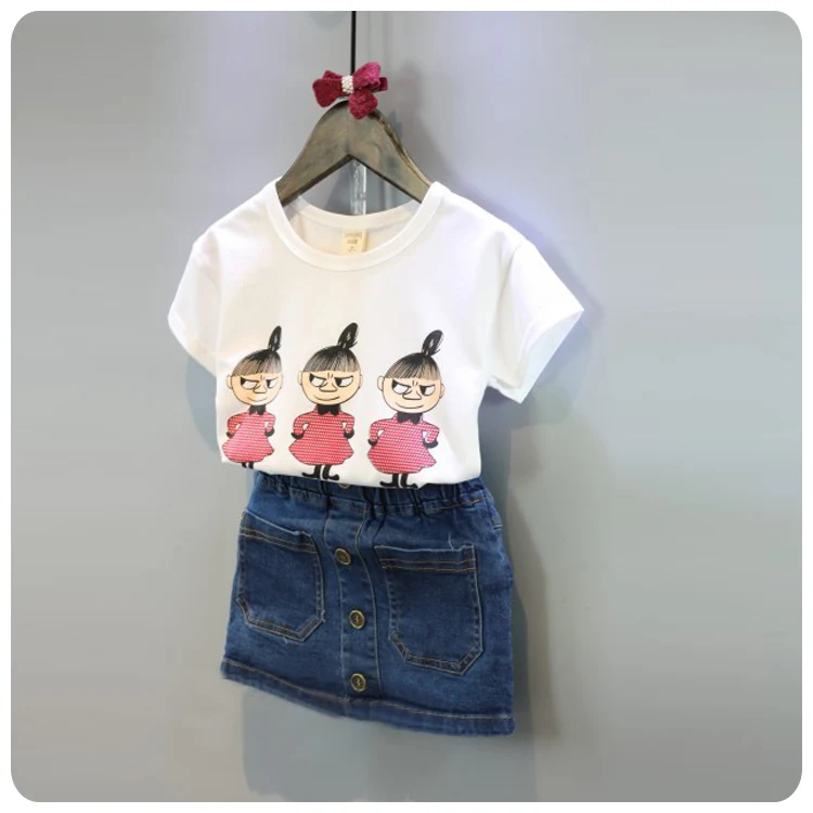 Новорожденный Младенец Детские Девушки Одежда Наборы Хлопка мультфильм Милый