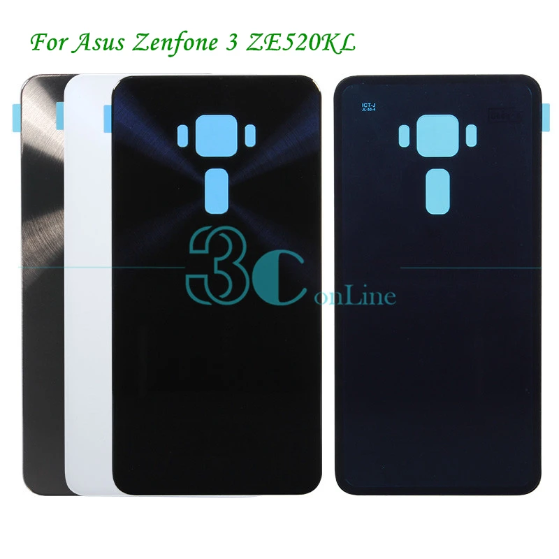 Для Asus Zenfone 3 ZE520KL задняя крышка PC пластик + стекло Батарейная дверь для Zenfone3 задний