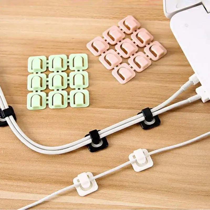 18 шт. стационарные настольные сетевые кабели зажим USB шнур Органайзер
