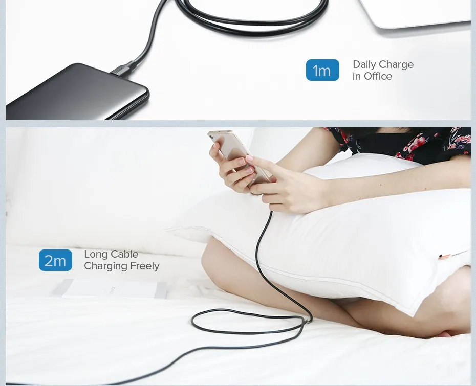 Ugreen USB Type C Кабель USB С Быстрой Зарядки Кабель для Передачи Данных Type-C USB Зарядное Устройство Кабель для NEXUS 5X, 6