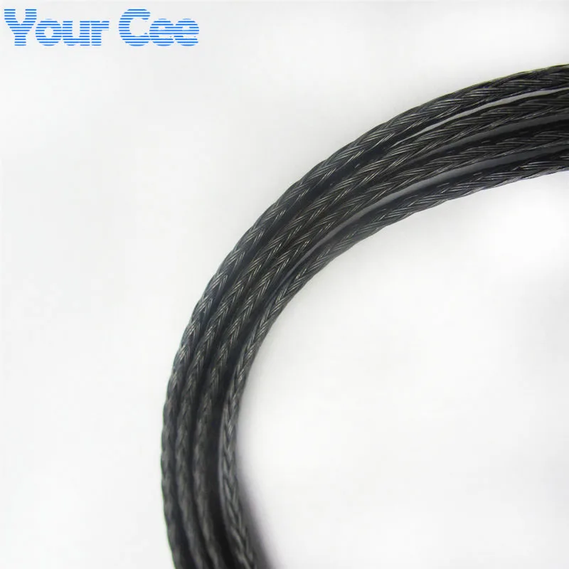 1 м 4 мм защитная оболочка автоматическая оплетка для проводов черная нейлоновая