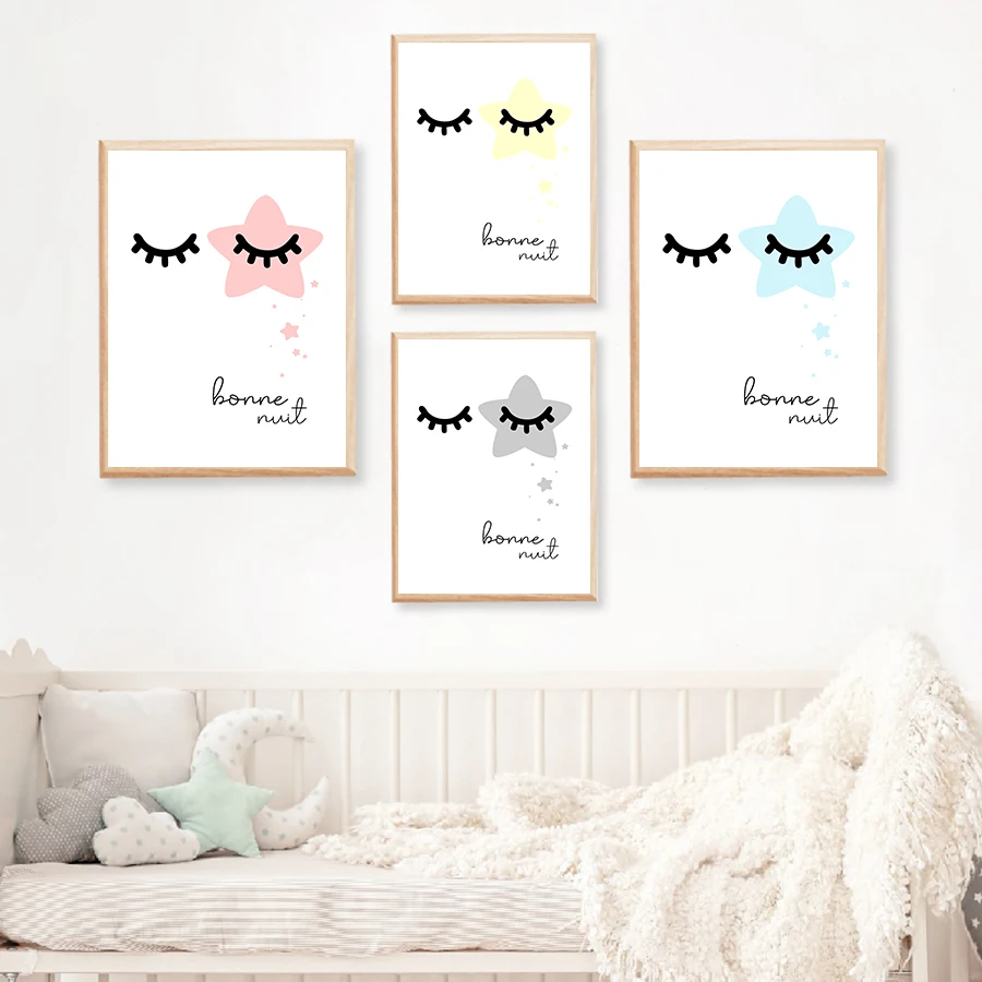 Детский постер на стену в скандинавском стиле художественные картины Мультяшные