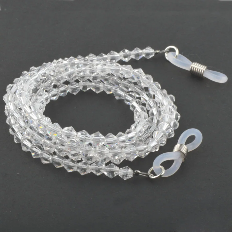 

Wholesale 20PCS Clear Acrylic beaded sunglasses reading glasses eyeglasses cord for glasses neck strap chian string