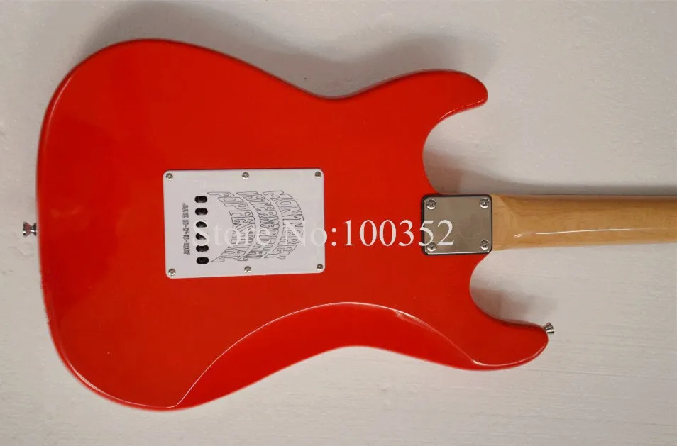 Высокое качество QShelly под заказ красный/белый Monterey Flower Зеленая жизнь Pickguard Белый 3
