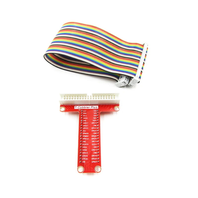 T GPIO Breakout плата расширения + 40Pin Радужный кабель DIY для Raspberry Pi B 3 2 | Электронные
