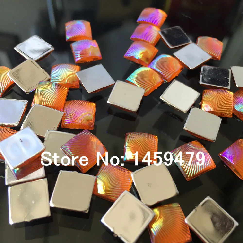 Небольшая партия лидер продаж сделай сам 50 шт. 10 мм стразы из акрила оранжевый