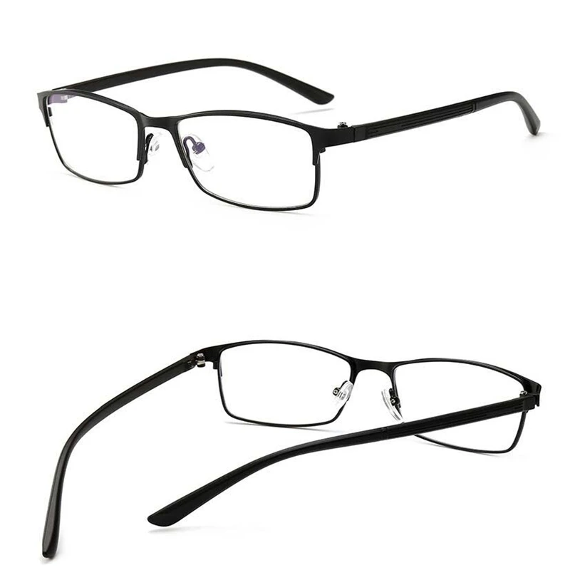 

-1.0 -1.25 -1.5 -1.75 To -4 Anti Blue Light Finished Myopia Glasses Men TR90 Square Prescription Spectacles Short-sighte Eyewear