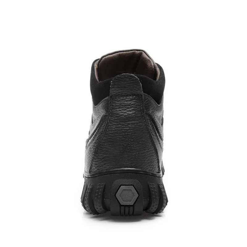 MIXIDELAI/очень теплые зимние мужские ботинки из натуральной кожи Мужская зимняя