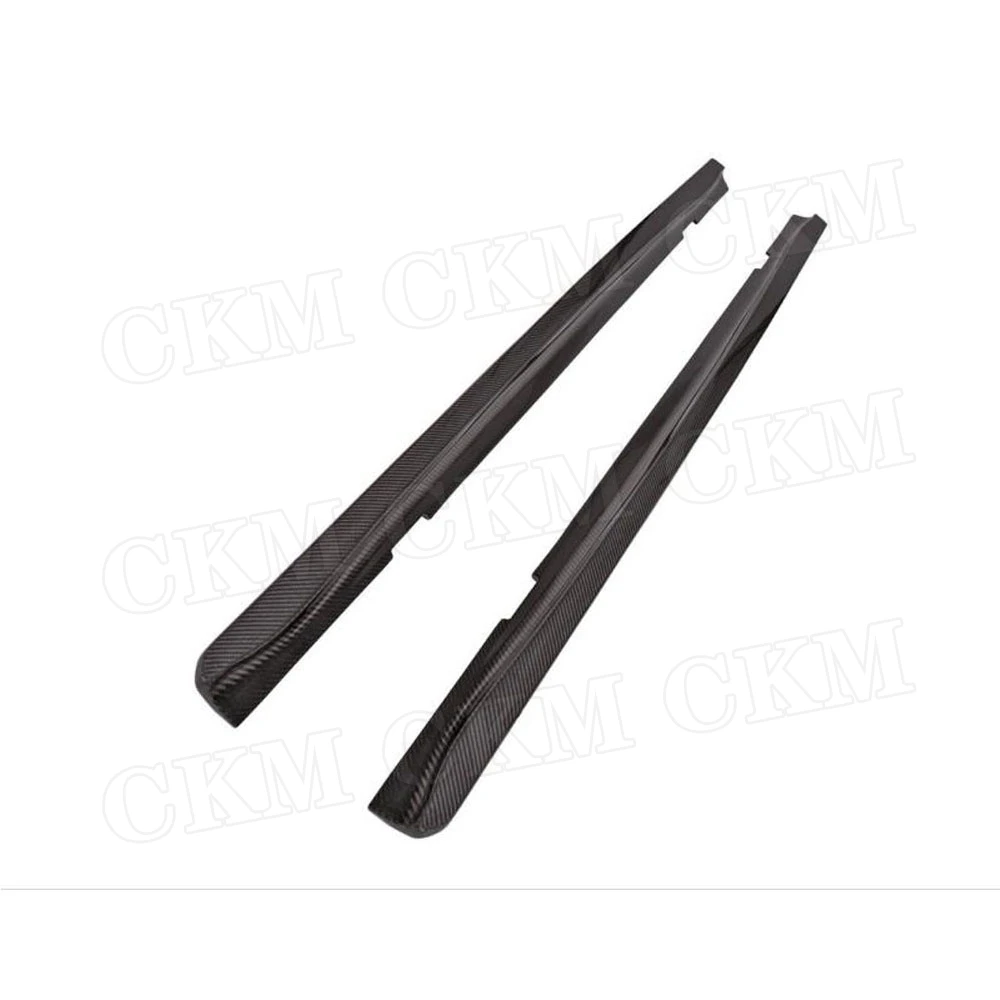 Carbon Fiber Side Skirts Extension Lip Apron For BMW 1 Series E82 1M 120i 125i 128i 2011 Car Door Bumper protector | Автомобили и