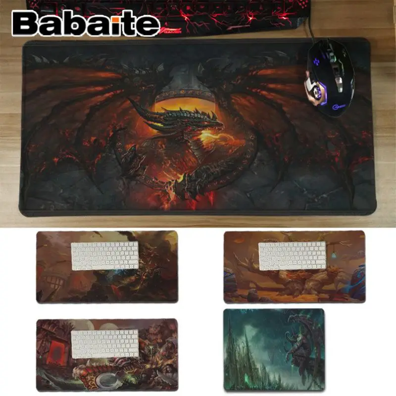 Babaite World of Warcraft WOW уникальный настольный коврик игровой коврик для мыши Скорость/Управление версия большой игровой коврик для мыши