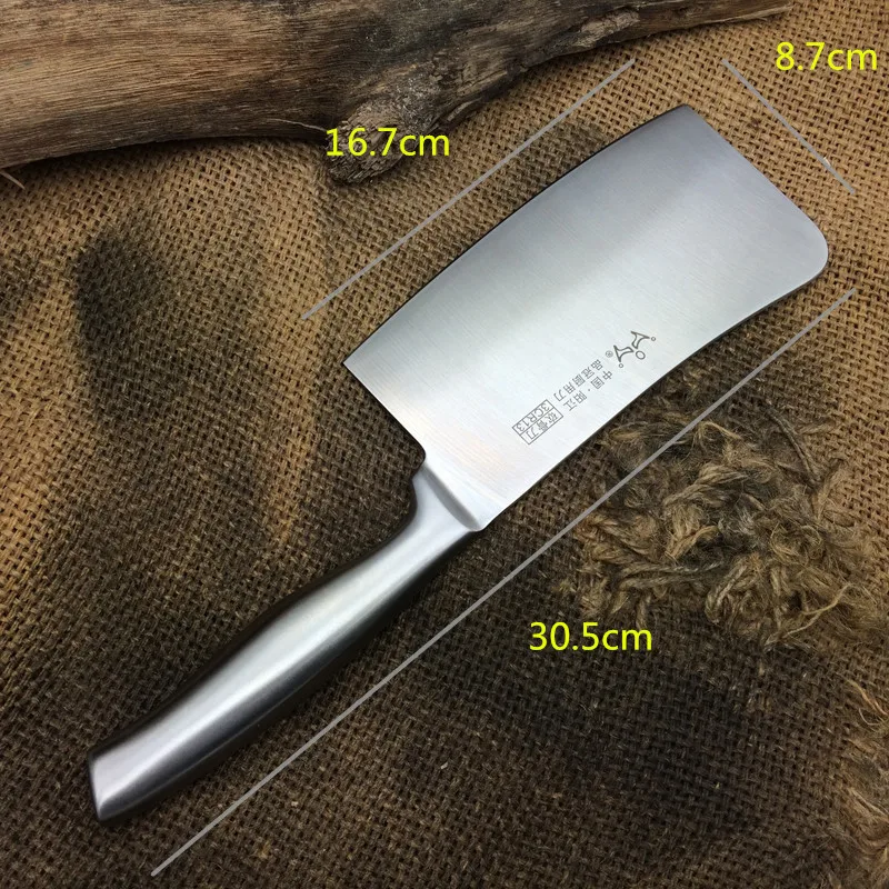 Лидер продаж стальные кухонные ножи без швов для резки рубки ломтики костей