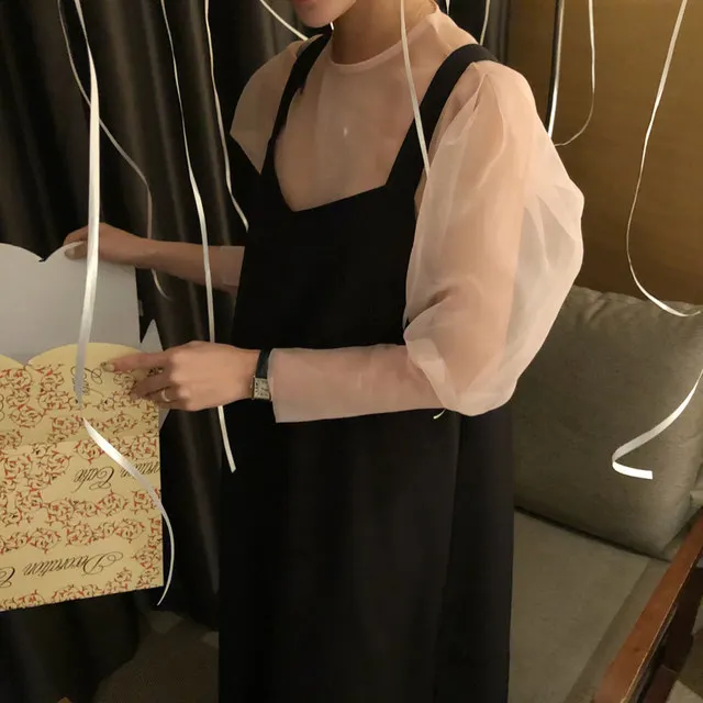 WHITNEY WANG 2019 весенне-осеннее модное уличная винтажное стильное платье на бретелях с