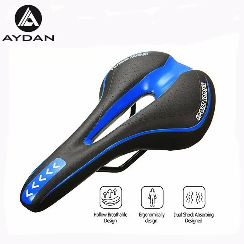 AYDAN велосипедное седло мягкое открытое дышащее противоударное комфортное MTB