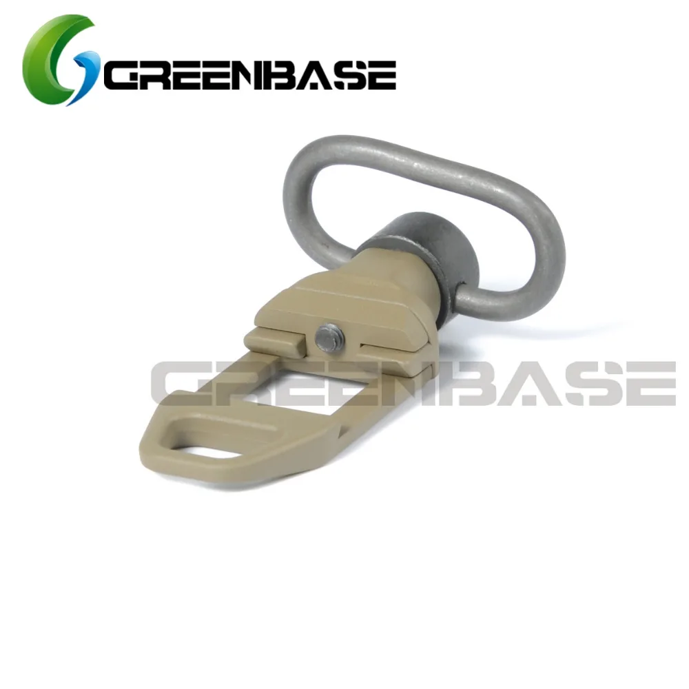 Greenbase Тактический Quick Release антабка 1 25 ''строп петля Сталь поворотные крепления