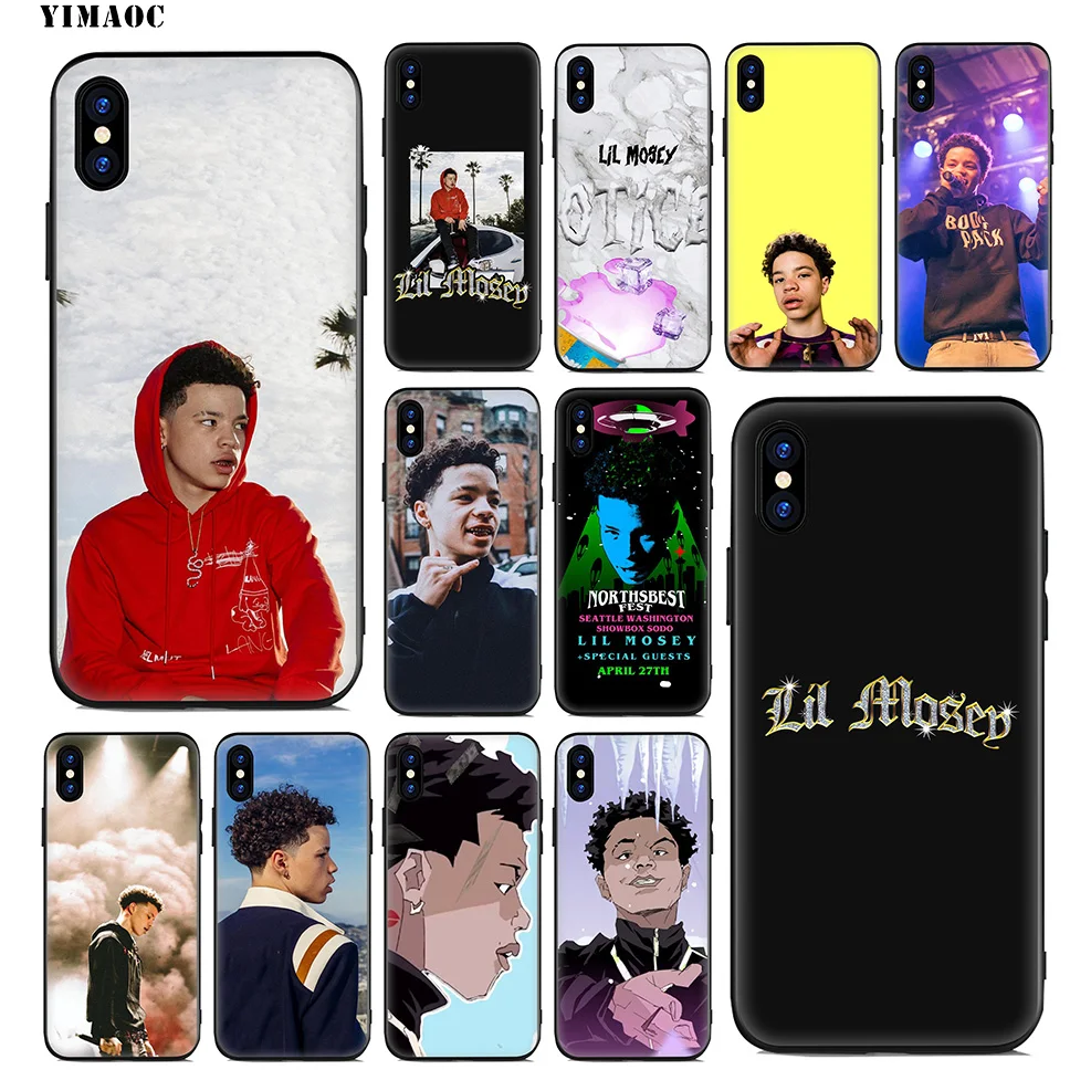YIMAOC Lil Mosey Rap Rapper Soft Silicone Case for iPhone 11 Pro Xr Xs Max X or 10 8 7 6 6S Plus 5 5S SE |