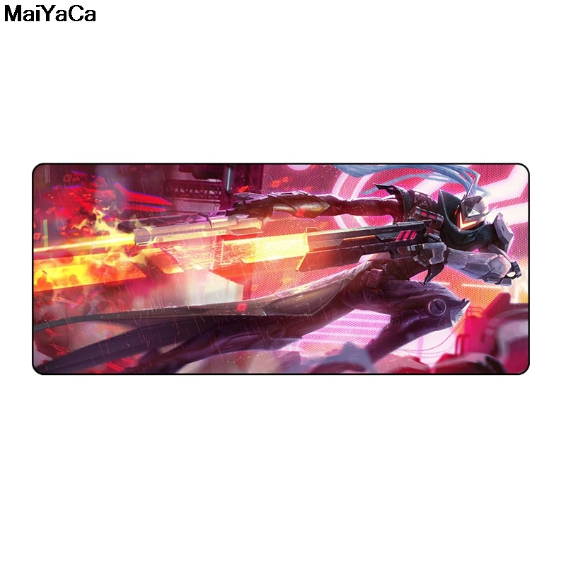 MaiYaCa коврик для мыши большой игровой League of legends проект zed yasuo yi ashe Lucian legend горячая