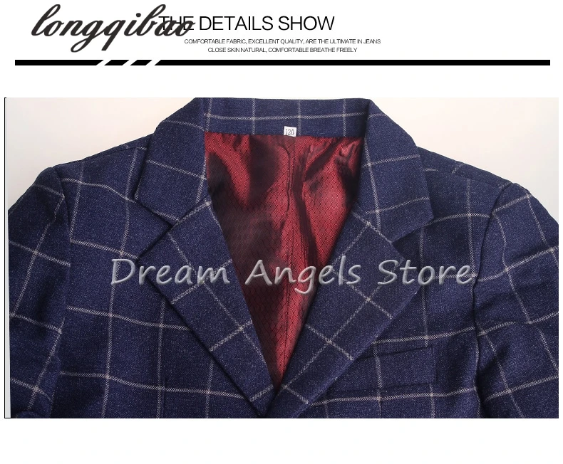 Лидер продаж 2017 синий Блейзер наивысшего качества для мальчиков 5 шт./компл.