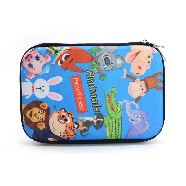 Blue animal Пенал школьный поставки Estuche Escolar Kalemlik Pencilcase животного пространство Estuches для El Colegio коробка Trousse Scolaire Stylo - Цвет: Blue animal