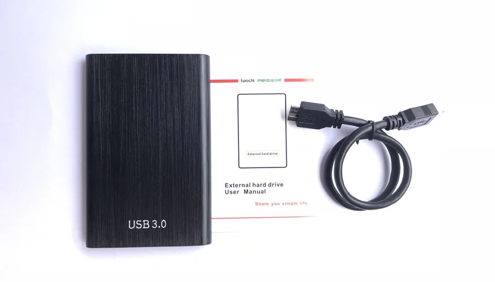 Twochi HDD 2,5 ''внешний жесткий диск USB3.0 1 ТБ 750GB 500GB 320GB 250GB 160GB 120GB 80GB Портативный жесткий диск для ПК/Mac