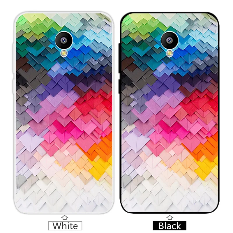 for Meizu M2 Mini / Meilan Phone Cases Soft Silicone Transparent TPU Back Black Matte Brick Road Coque |