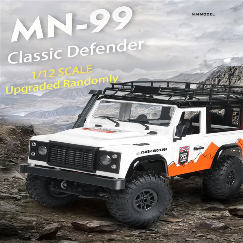 MN 99 2 4G 1/12 4WD RTR гусеничный Радиоуправляемый автомобиль для Land Rover 70 юбилейный