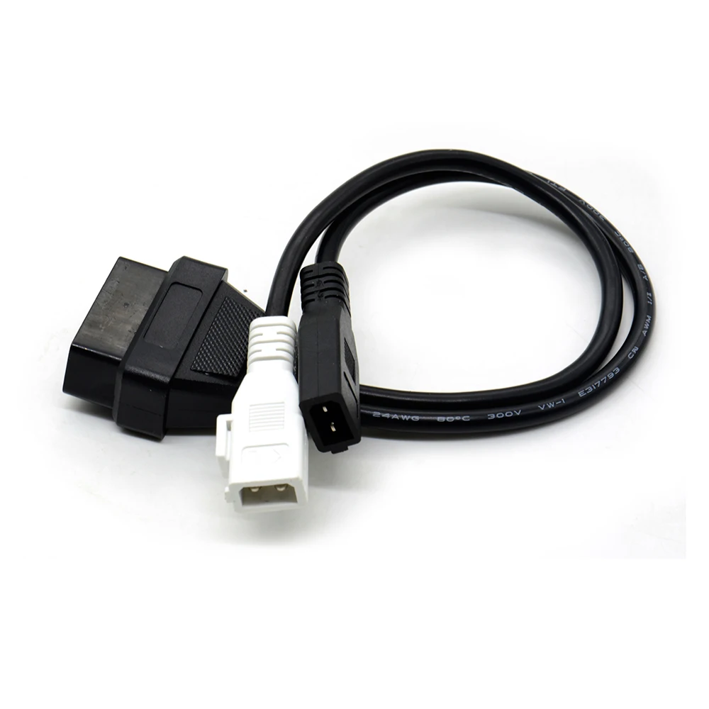 Кабель OBD2 2P + на 16 контактов Адаптер VAG для диагностического кабеля автомобиля OBD1