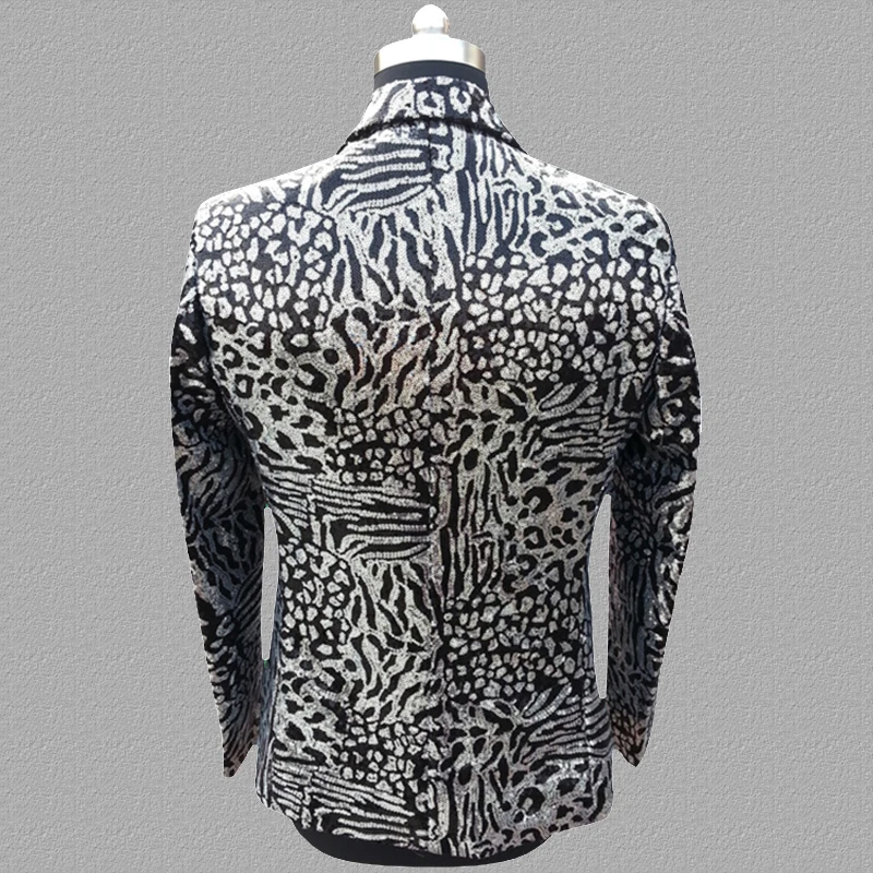 Блестящий Блейзер мужские костюмы индивидуальный дизайн куртка Мужские