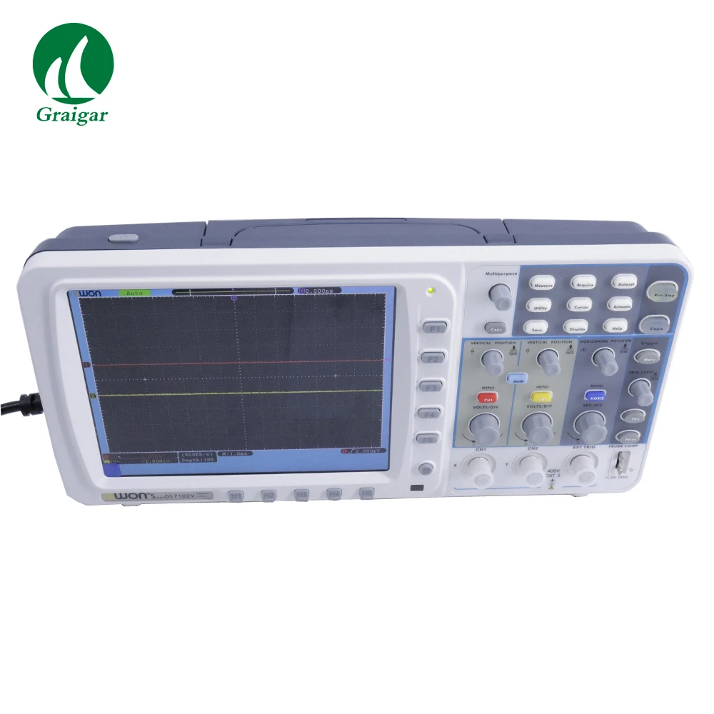 Портативный осциллограф SDS7102V FFT 500 мс/с прошивкой VGA обновление полосы