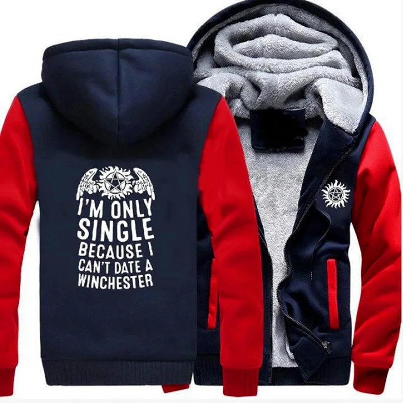 Зимняя сверхъестественная Прямая поставка Зима Осень Женская Мужская толстовка