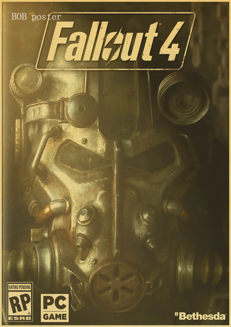 Винтажные плакаты рок Fallout игры аниме Настенные Украшения Дома Ретро плакат Декор для стен в винтажном стиле принты