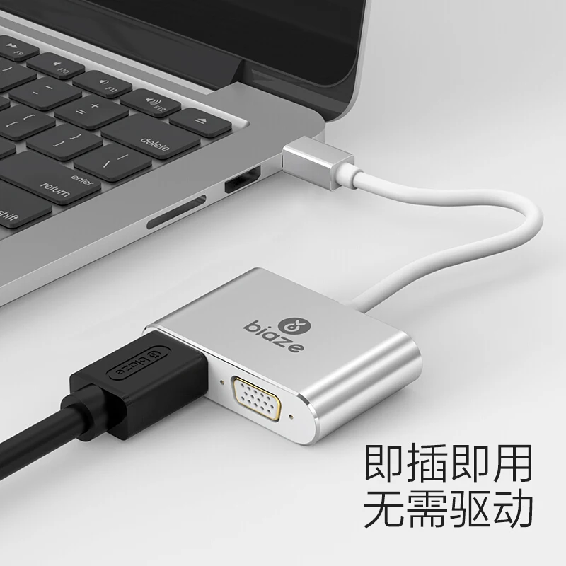 Biaze 4 K Mini DisplayPort адаптер HDMI VGA переходник Thunderbolt DP кабель для MacBook Air 13 Surface Pro