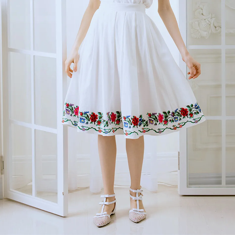 Женская юбка с вышивкой крестиком весна лето|fashion skirt|skirt fashionbust skirt |