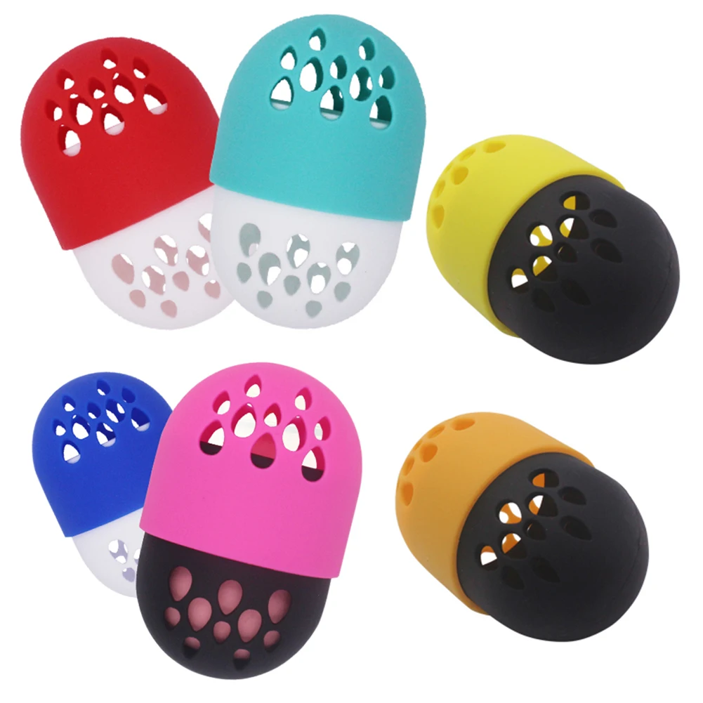 5 цветов милый косметический держатель для пудры спонж яиц полка выкладки