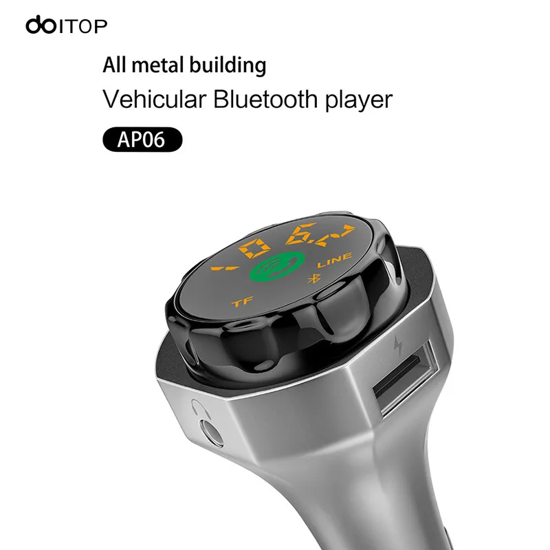 DOITOP Bluetooth 4 2 MP3 плеер двойной USB автомобильный Радио FM Handfree безопасность Молоток
