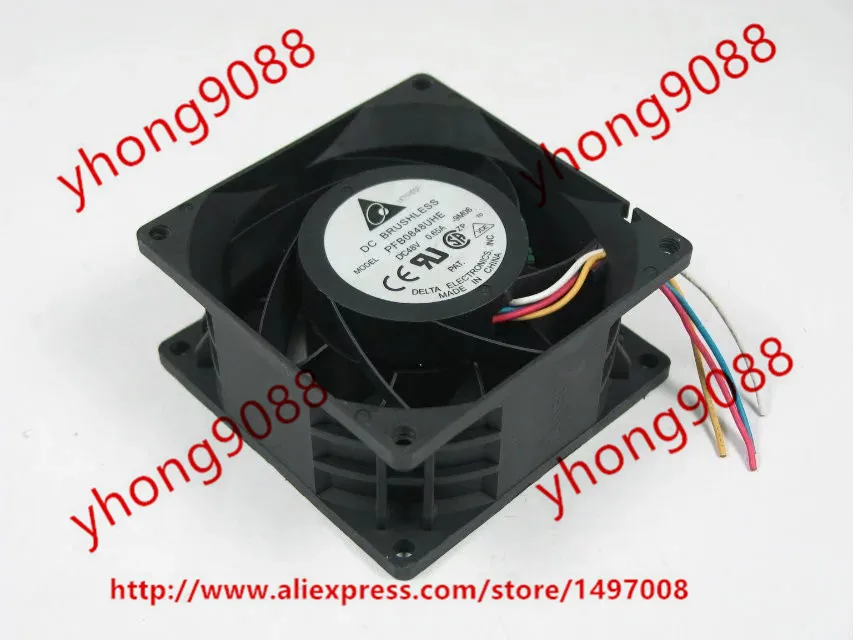 Вентилятор охлаждения сервера Detla Electronics PFB0848UHE 9M06 DC 48 В 0 65 а 80x80x38 мм|square fan|server fan48v dc