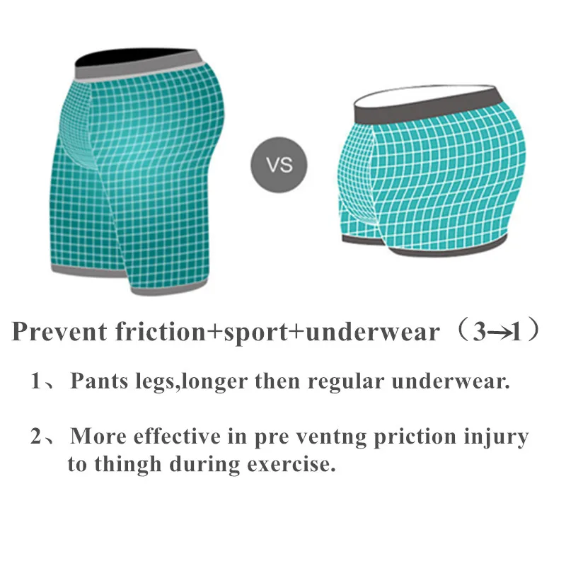 

Boxers Men Cotton Long leg Underwear Mens Underpants Man Panties Boxer Male Mesh Breathable Comfortable Homewear Size M-3XL