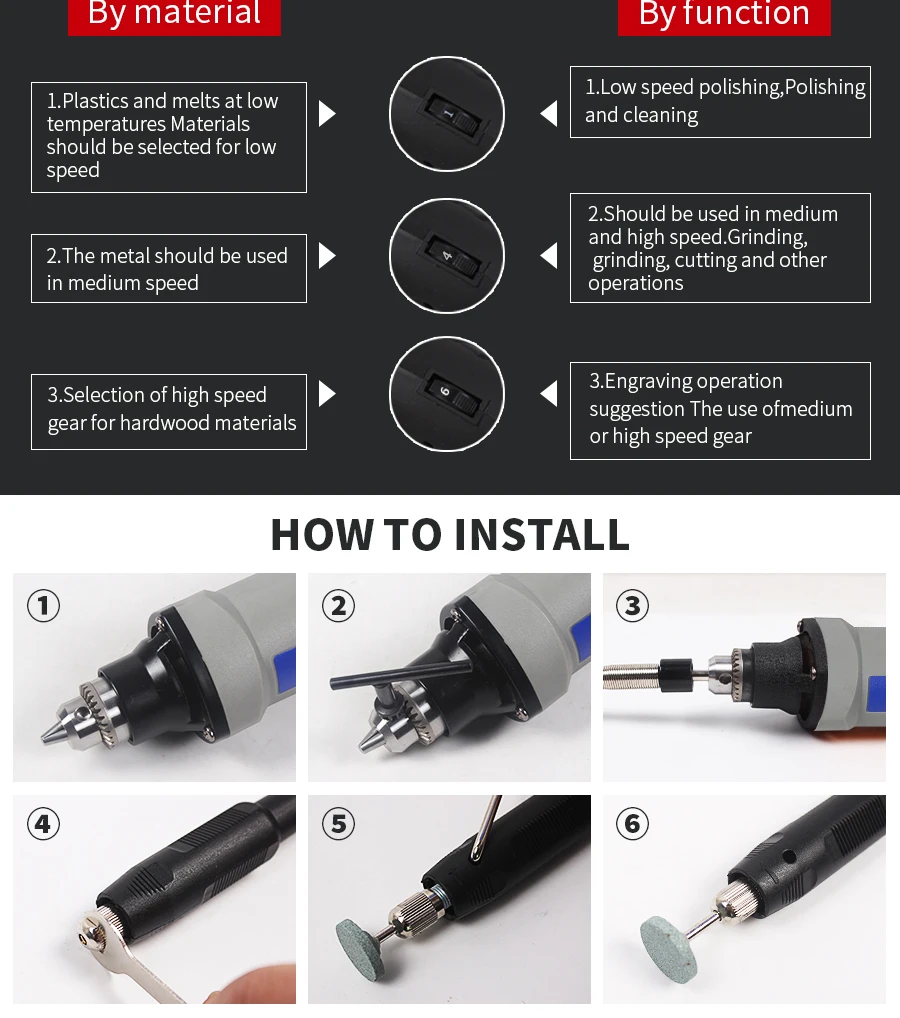 HILDA Мини электрическая дрель с 6 позициями с переменной скоростью Dremel 220 В 400 Вт стильные вращающиеся Инструменты Мини шлифовальные электроинструменты