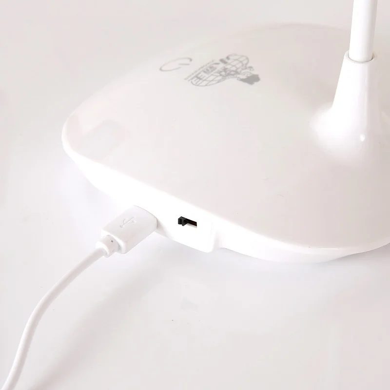 USB Перезаряжаемый Светодиодный настольный светильник Гибкая Настольная лампа с
