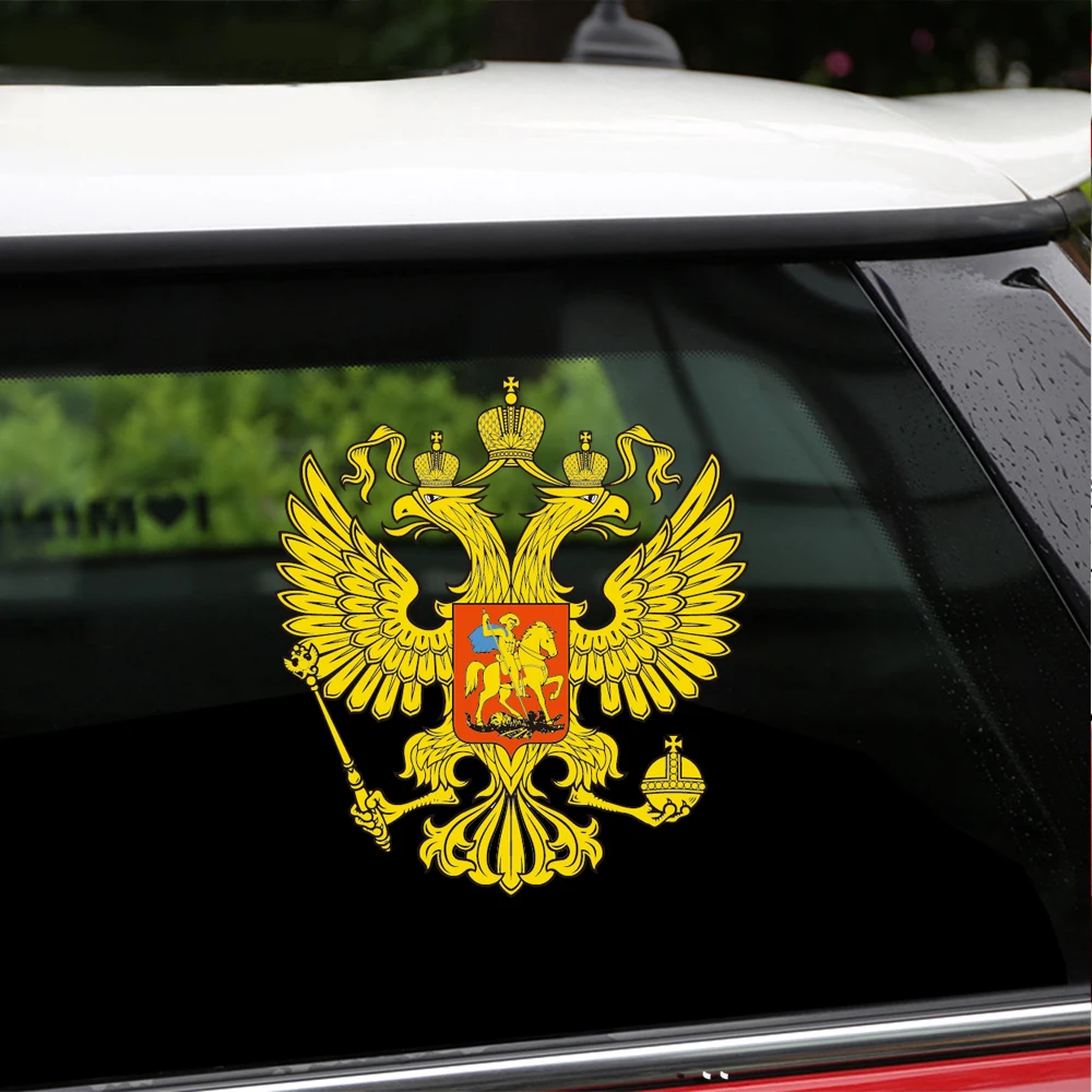 Автомобильные наклейки Tancredy Российская национальная эмблема двухсторонняя