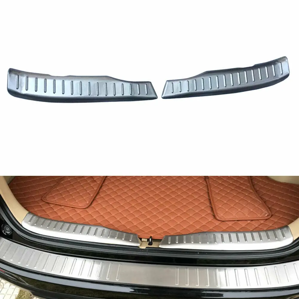 

Car Trunk Sill Scuff Plate Rear Bumper Protector Guard Cover For Honda CRV 2007-2011