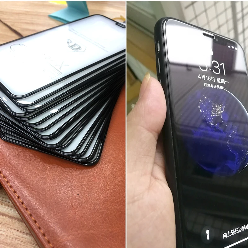 6D полное покрытие краев закаленное стекло для iPhone X XS XR Защитное экрана 8 6 6S 7 Plus