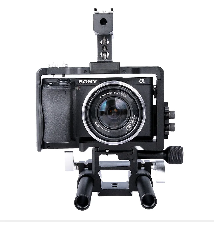 Yelangu C6 клетка для камеры профессиональная ручка DSLR крепление для установки СТАБИЛИЗАТОР видеокамеры для sony ILCE A6000 A6300 A6500 A6400