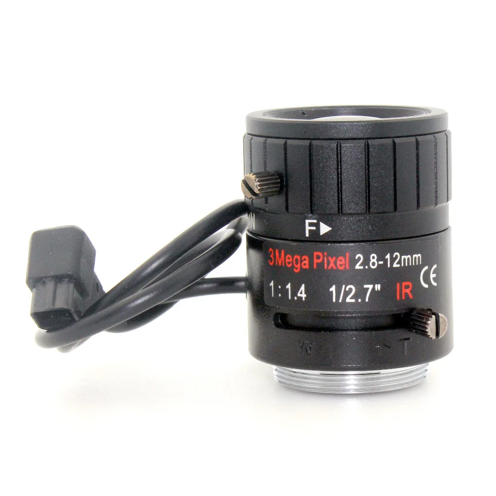 3MP 2,8-12 мм HD 3,0 мегапикселя Авто Ирис варифокальный ИК Металл CS CCTV объектив, F1.4, для безопасности cctv камеры