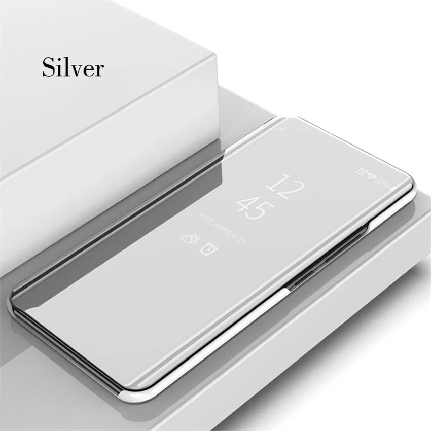 Роскошный сенсорный флип-чехол с подставкой для xiaomi mi max 3 360 mi rror полный Чехол Coque Leaher оригинальные чехлы для мобильных телефонов mi max 3 Etui - Цвет: Silver max3