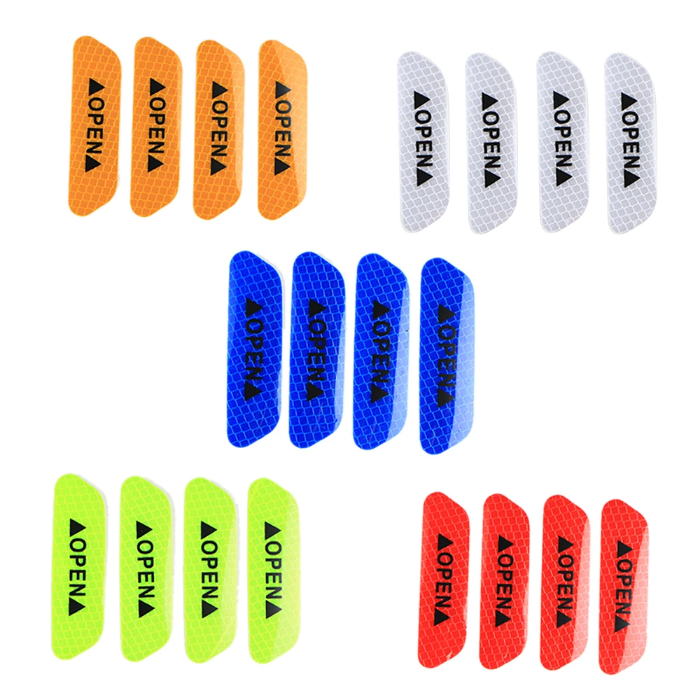 4 шт. светоотражающие Предупреждение йки для дверей автомобиля|Лепнина